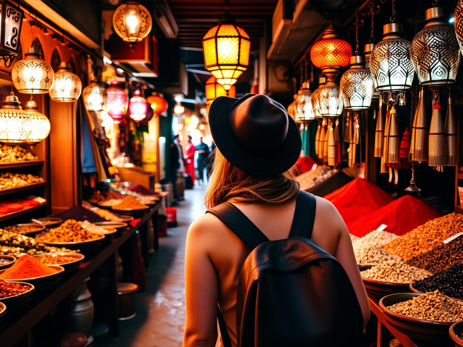 Yasmin B. in Medina Souk, Marrakech · Morocco